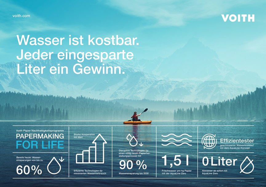 Combined competencies of Voith and Meri lead to significant water savings in paper production